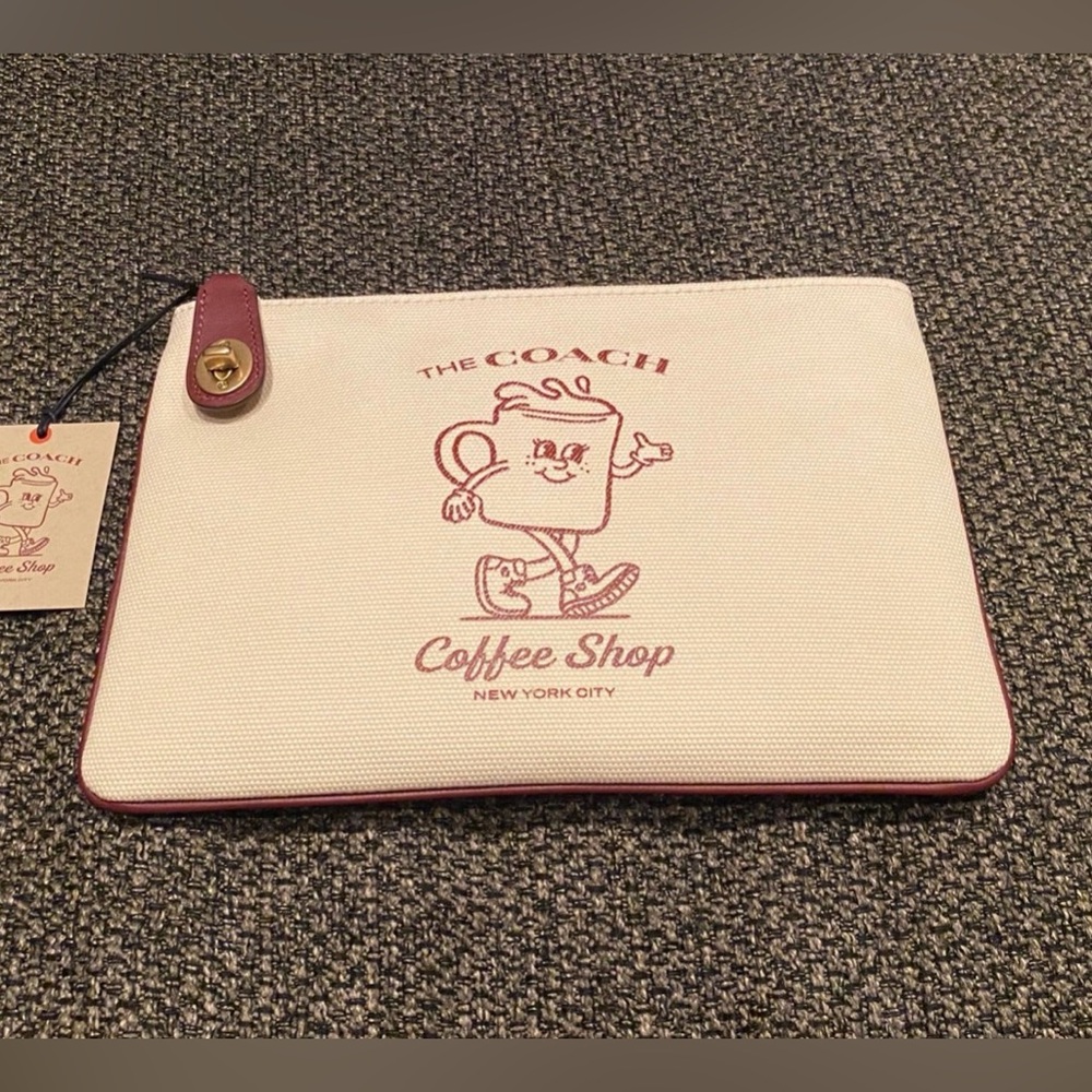 COACH Lil Miss Jo Coffeee Shop Pouch